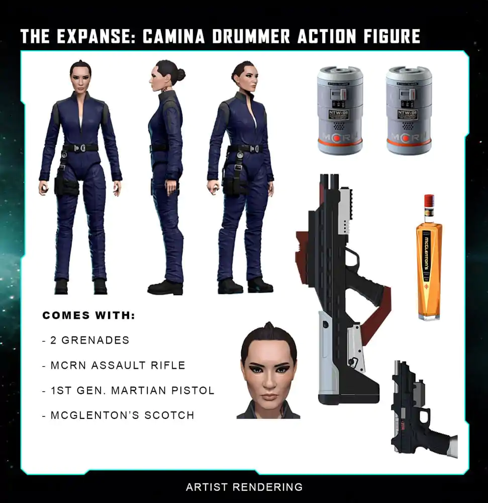 Akčná figúrka The Expanse Camina Drummer 20 cm termékfotó