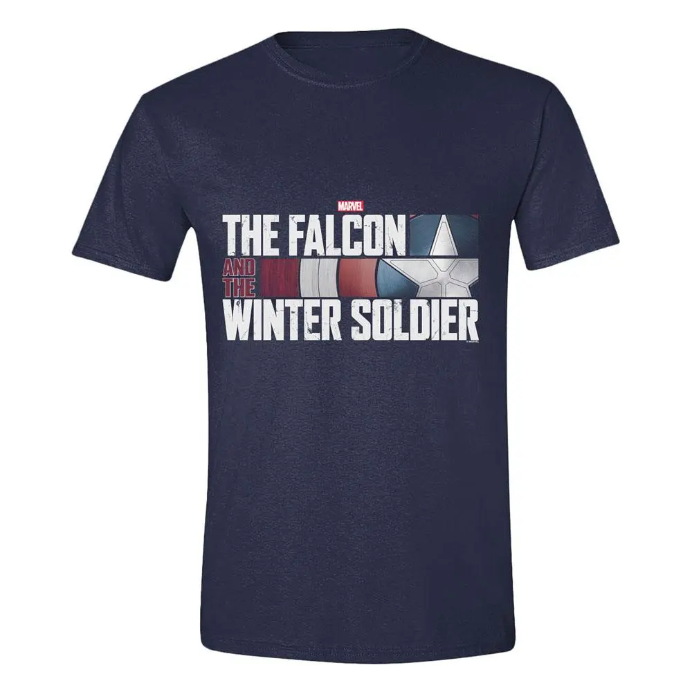 The Falcon and the Winter Soldier Action HR Logo Navy tričko produktová fotografia