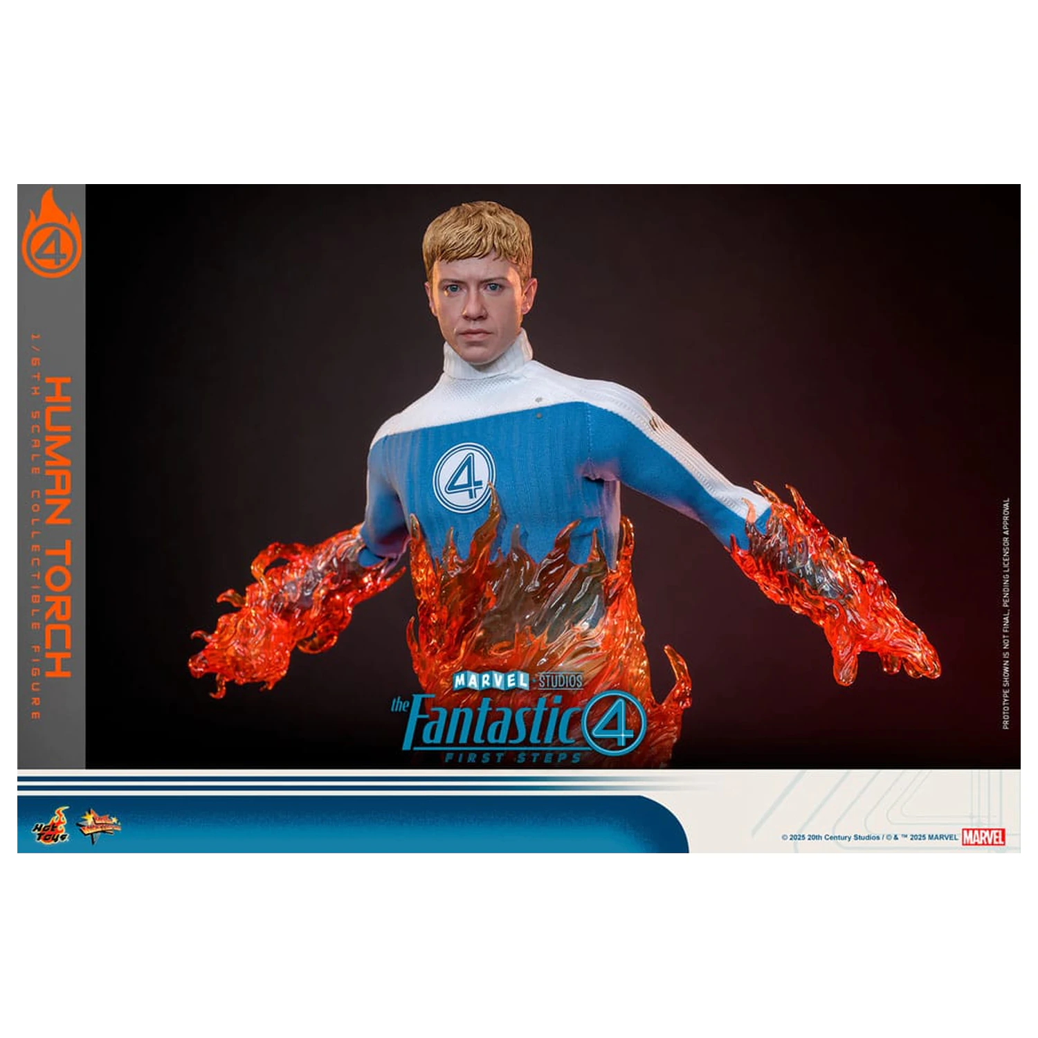 The Fantastic Four: First Steps Movie Masterpiece akčná figúrka 1/6 Human Torch 30 cm produktová fotografia