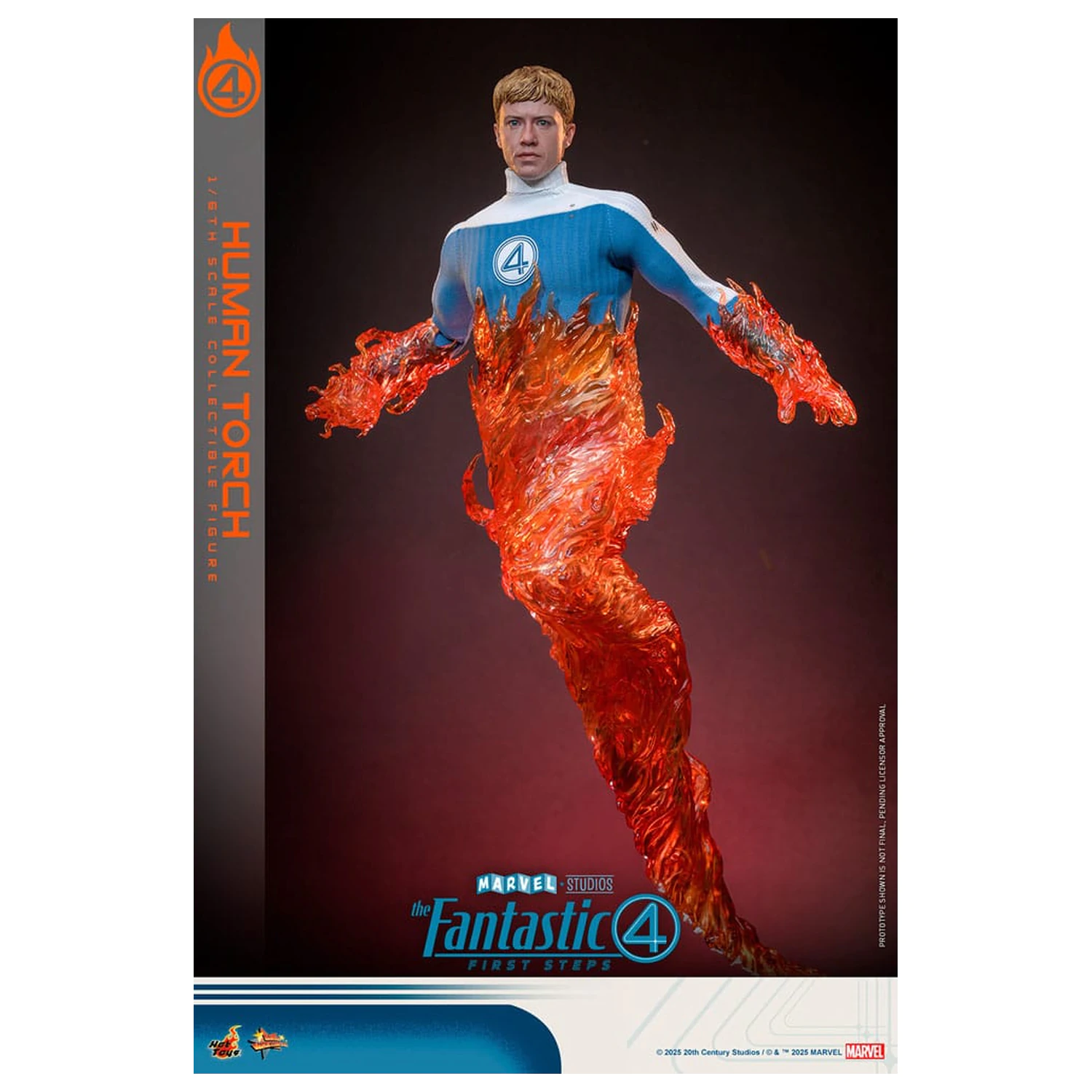 The Fantastic Four: First Steps Movie Masterpiece akčná figúrka 1/6 Human Torch 30 cm produktová fotografia