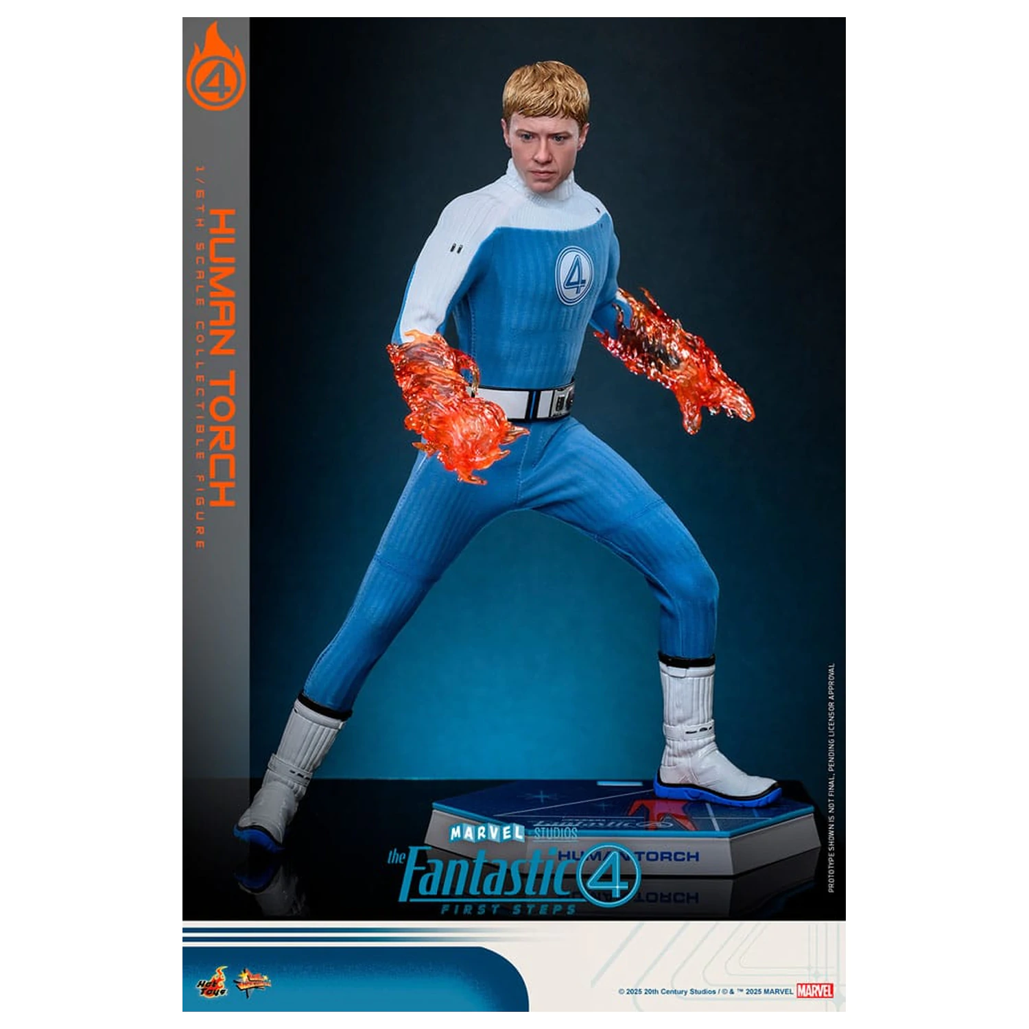 The Fantastic Four: First Steps Movie Masterpiece akčná figúrka 1/6 Human Torch 30 cm produktová fotografia