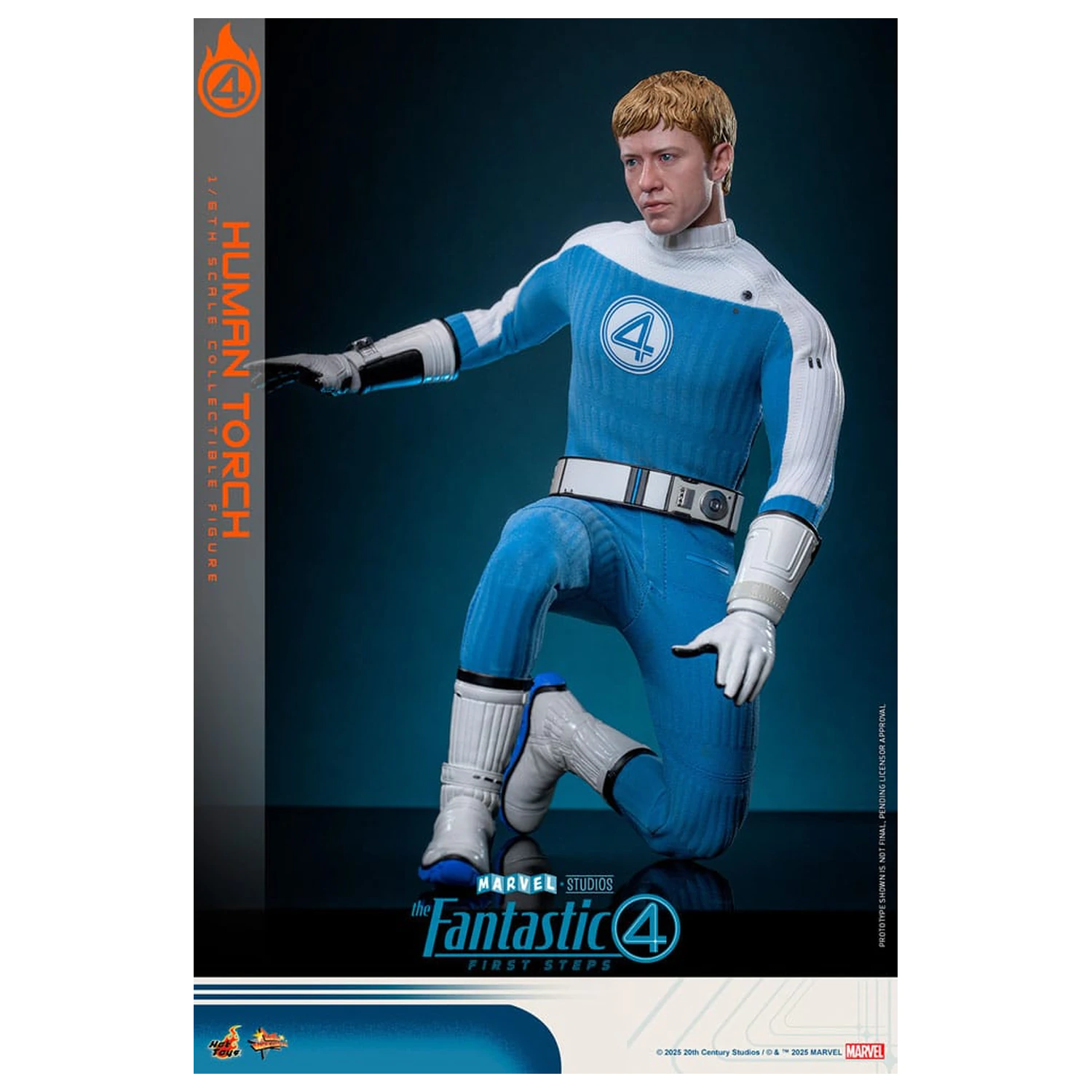 The Fantastic Four: First Steps Movie Masterpiece akčná figúrka 1/6 Human Torch 30 cm produktová fotografia