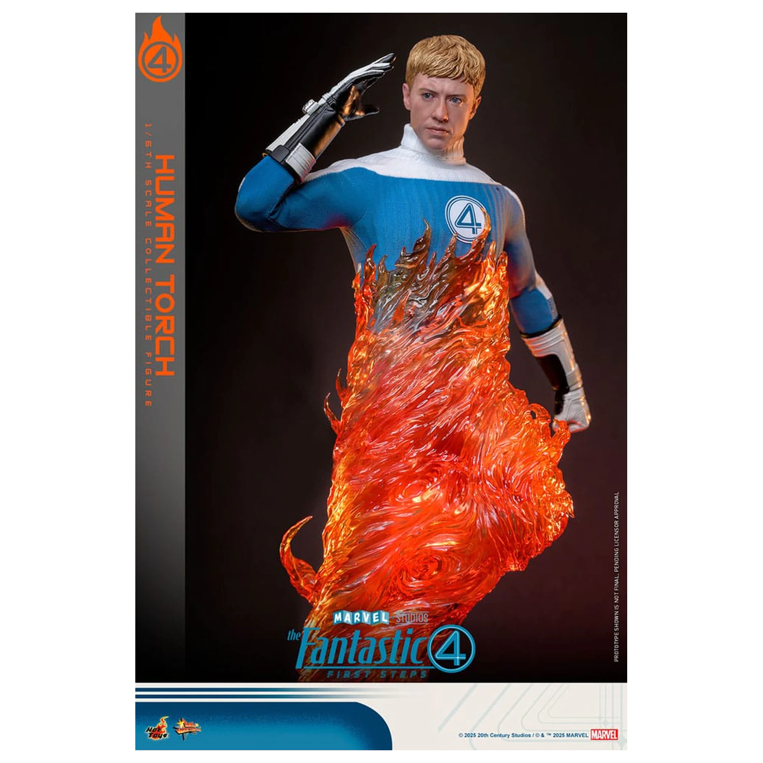 The Fantastic Four: First Steps Movie Masterpiece akčná figúrka 1/6 Human Torch 30 cm produktová fotografia