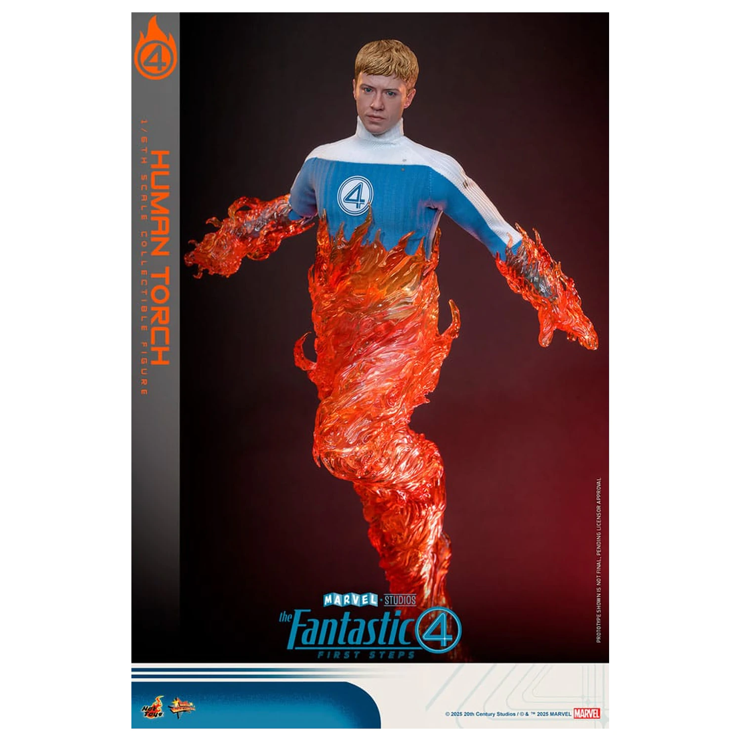 The Fantastic Four: First Steps Movie Masterpiece akčná figúrka 1/6 Human Torch 30 cm produktová fotografia
