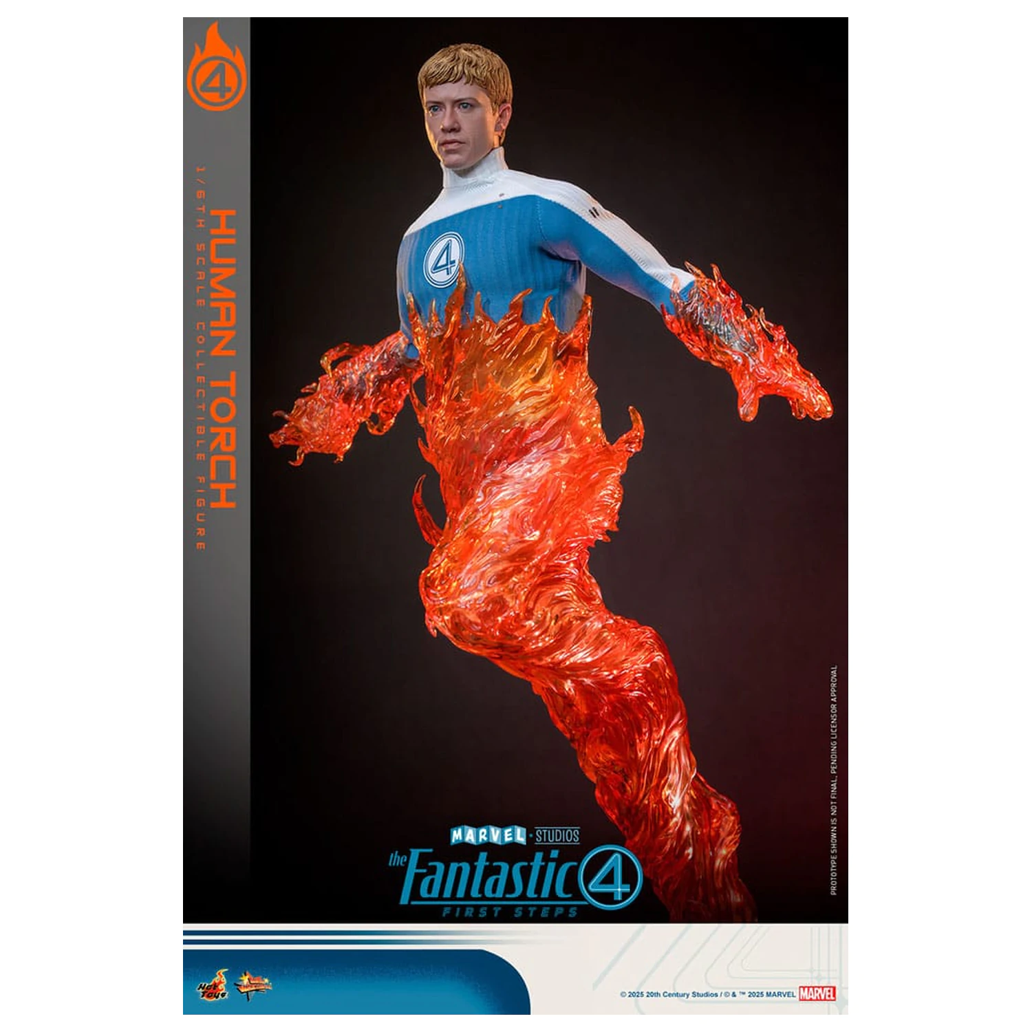 The Fantastic Four: First Steps Movie Masterpiece akčná figúrka 1/6 Human Torch 30 cm produktová fotografia