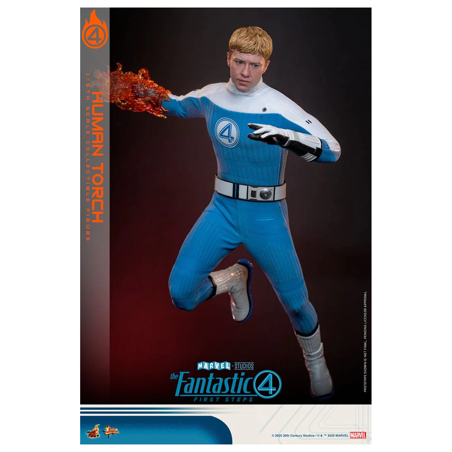 The Fantastic Four: First Steps Movie Masterpiece akčná figúrka 1/6 Human Torch 30 cm produktová fotografia