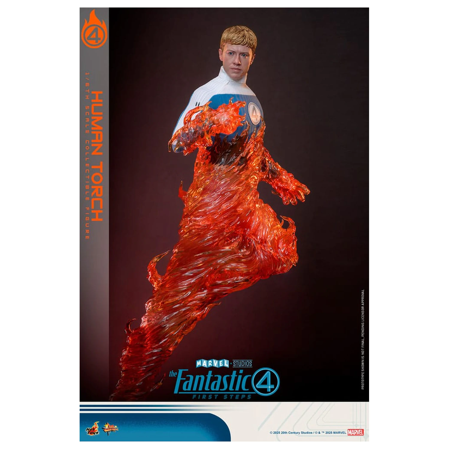 The Fantastic Four: First Steps Movie Masterpiece akčná figúrka 1/6 Human Torch 30 cm produktová fotografia