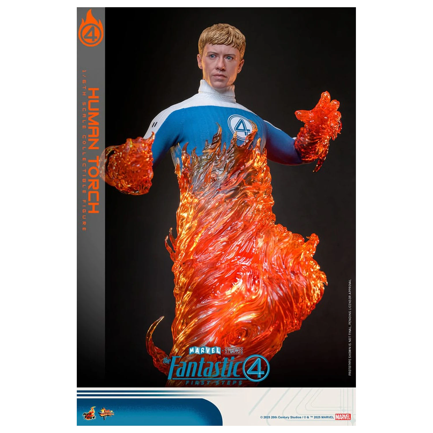 The Fantastic Four: First Steps Movie Masterpiece akčná figúrka 1/6 Human Torch 30 cm produktová fotografia