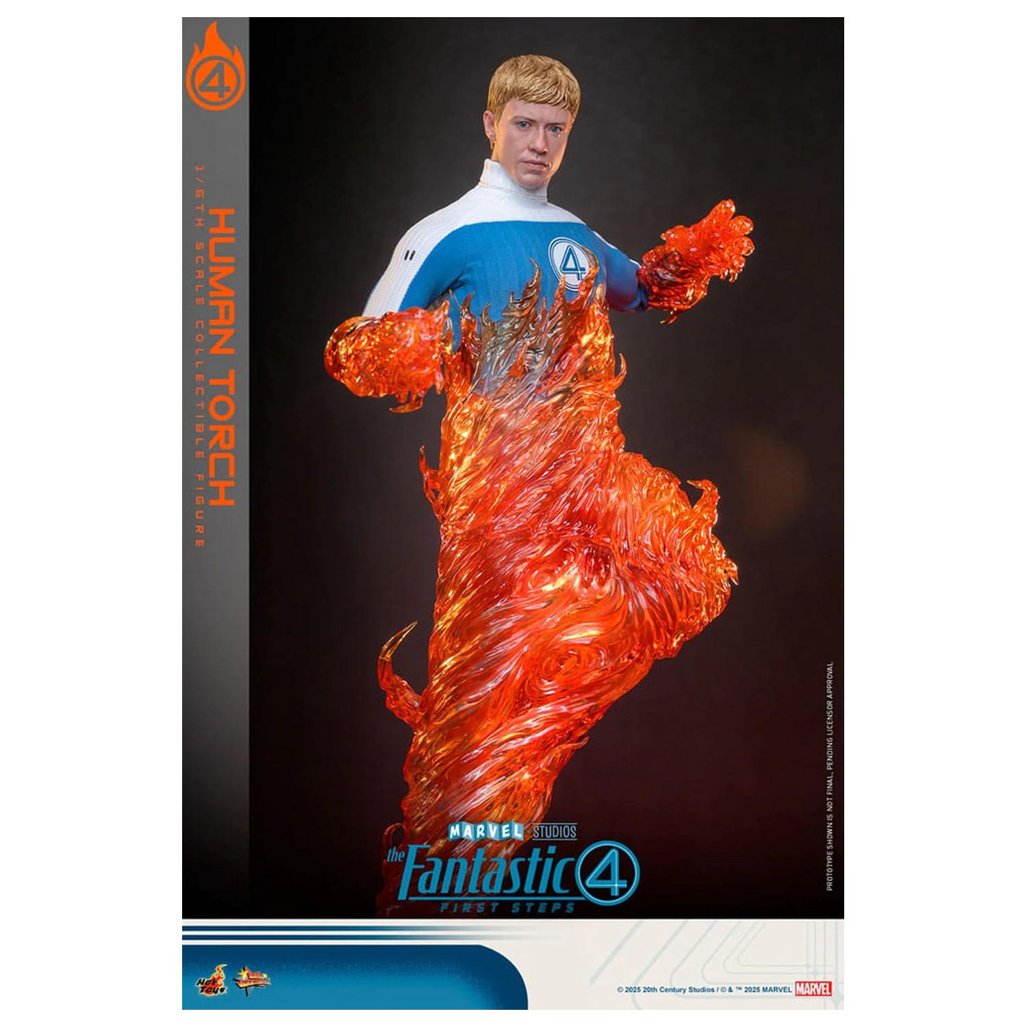 The Fantastic Four: First Steps Movie Masterpiece akčná figúrka 1/6 Human Torch 30 cm produktová fotografia
