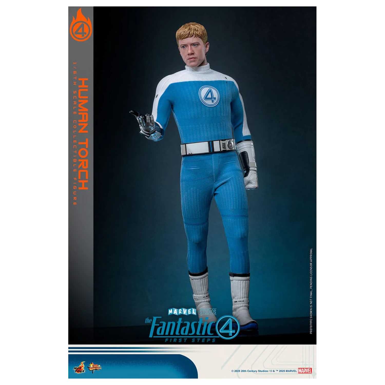 The Fantastic Four: First Steps Movie Masterpiece akčná figúrka 1/6 Human Torch 30 cm produktová fotografia