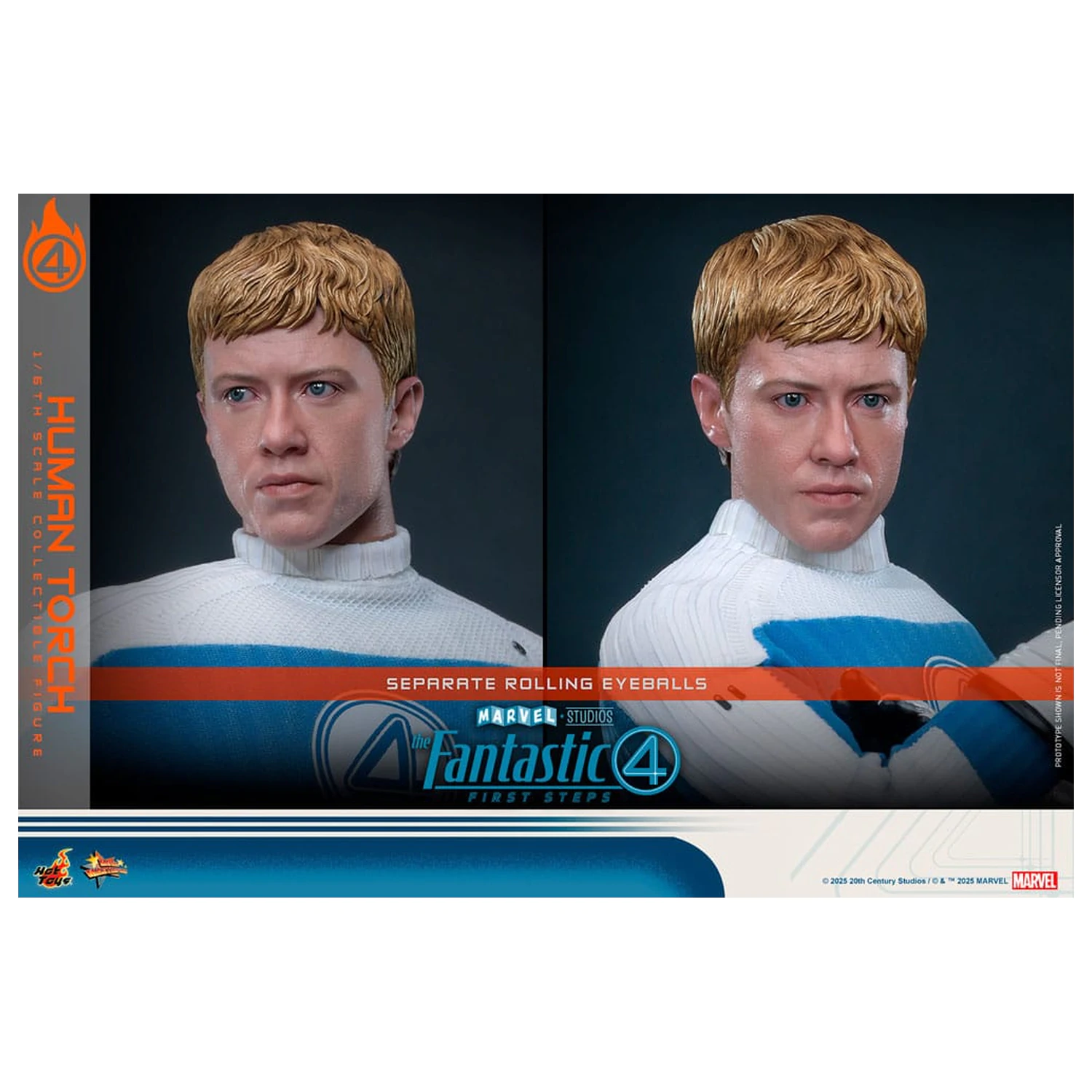 The Fantastic Four: First Steps Movie Masterpiece akčná figúrka 1/6 Human Torch 30 cm produktová fotografia