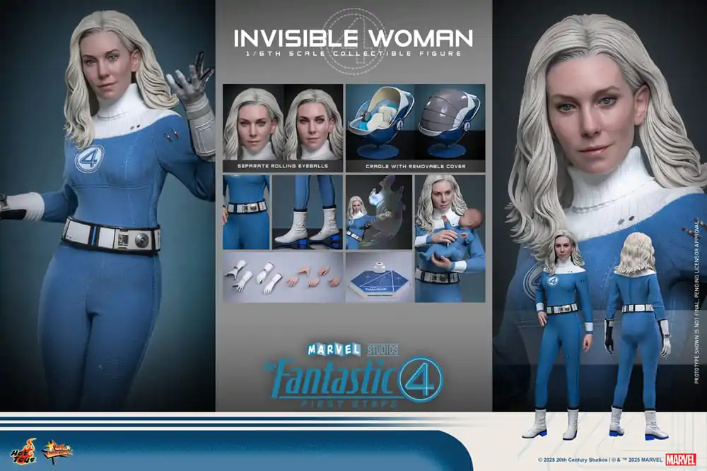 The Fantastic Four: First Steps Movie Masterpiece akčná figúrka 1/6 Invisible Woman 28 cm produktová fotografia