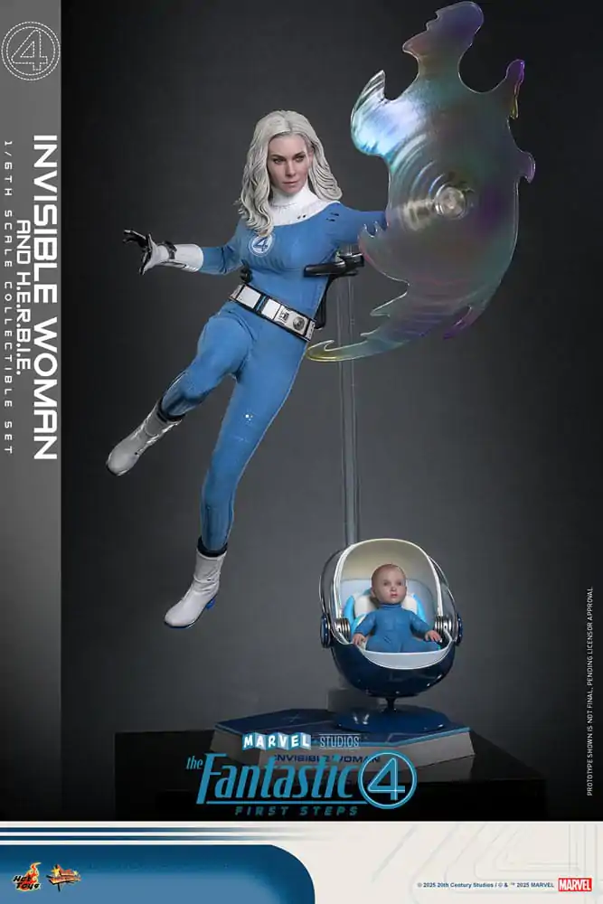 The Fantastic Four: First Steps Movie Masterpiece Akčná figúrka 2-balenie 1/6 Invisible Woman & H.E.R.B.I.E. 28 cm produktová fotografia