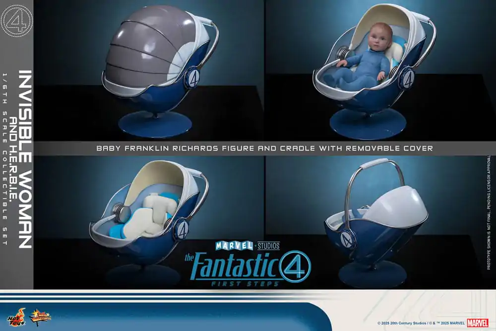 The Fantastic Four: First Steps Movie Masterpiece Akčná figúrka 2-balenie 1/6 Invisible Woman & H.E.R.B.I.E. 28 cm produktová fotografia