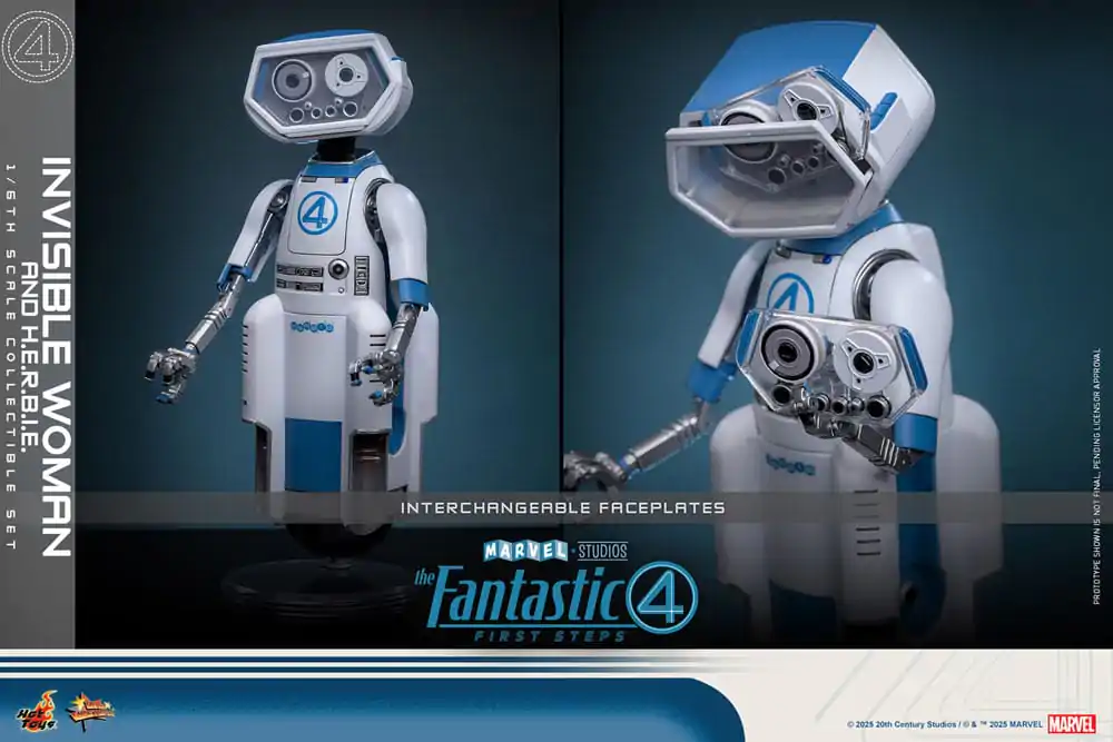 The Fantastic Four: First Steps Movie Masterpiece Akčná figúrka 2-balenie 1/6 Invisible Woman & H.E.R.B.I.E. 28 cm produktová fotografia