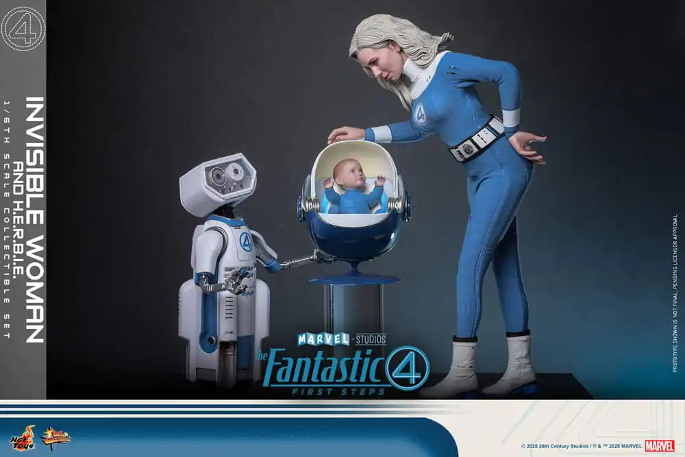 The Fantastic Four: First Steps Movie Masterpiece Akčná figúrka 2-balenie 1/6 Invisible Woman & H.E.R.B.I.E. 28 cm produktová fotografia