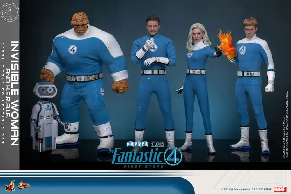 The Fantastic Four: First Steps Movie Masterpiece Akčná figúrka 2-balenie 1/6 Invisible Woman & H.E.R.B.I.E. 28 cm produktová fotografia