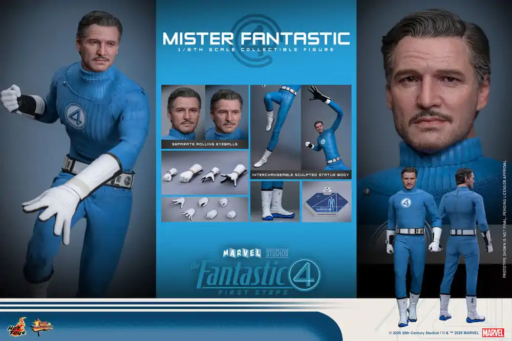 The Fantastic Four: First Steps Movie Masterpiece Akčná figúrka 1/6 Mister Fantastic 30 cm produktová fotografia