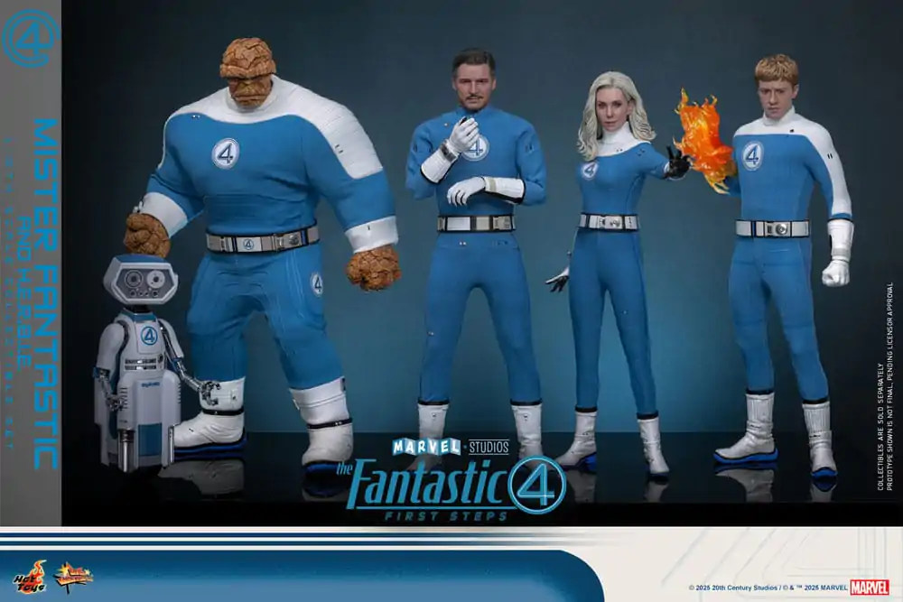 The Fantastic Four: First Steps Movie Masterpiece Akčná figúrka 2-balenie 1/6 Mister Fantastic & H.E.R.B.I.E. 30 cm produktová fotografia