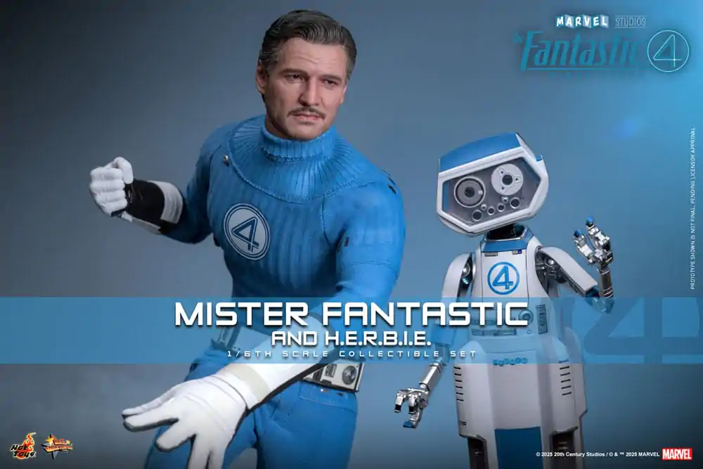 The Fantastic Four: First Steps Movie Masterpiece Akčná figúrka 2-balenie 1/6 Mister Fantastic & H.E.R.B.I.E. 30 cm produktová fotografia