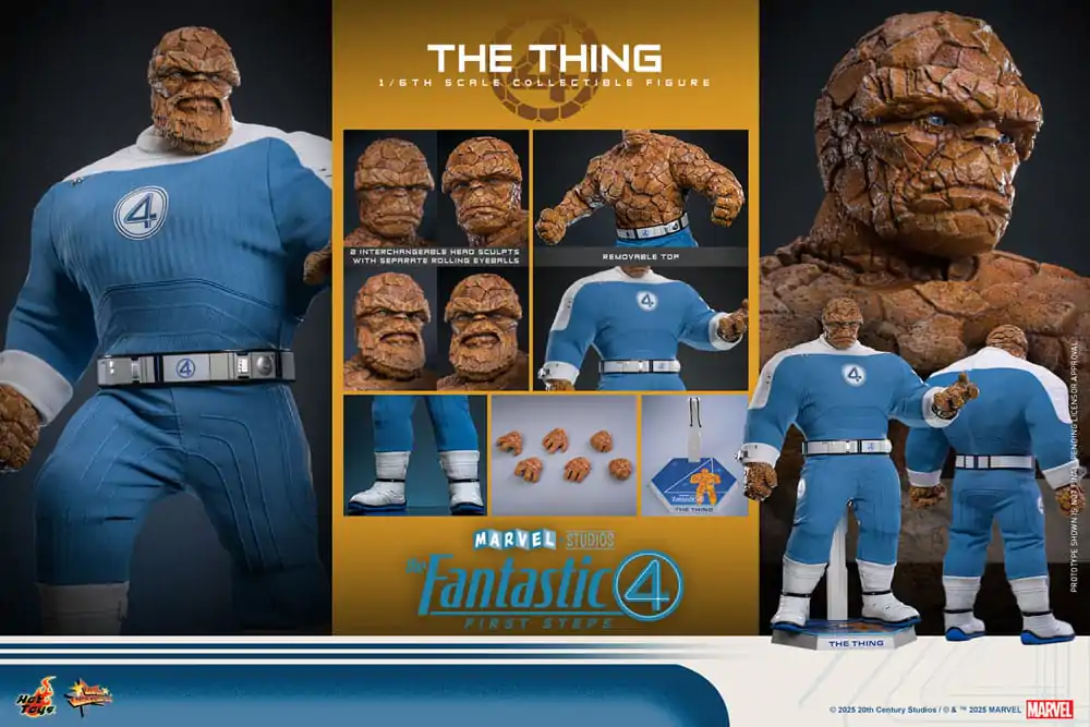 The Fantastic Four: First Steps Movie Masterpiece Akčná figúrka 1/6 The Thing 31 cm produktová fotografia