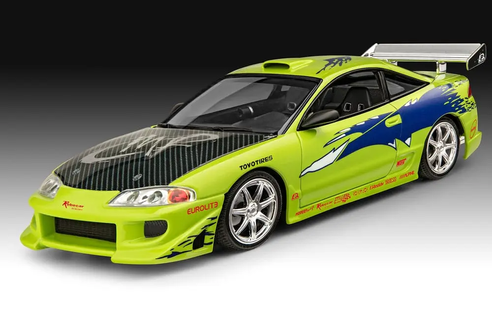 The Fast & Furious Model Kit so základným príslušenstvom Brian's 1995 Mitsubishi Eclipse produktová fotografia