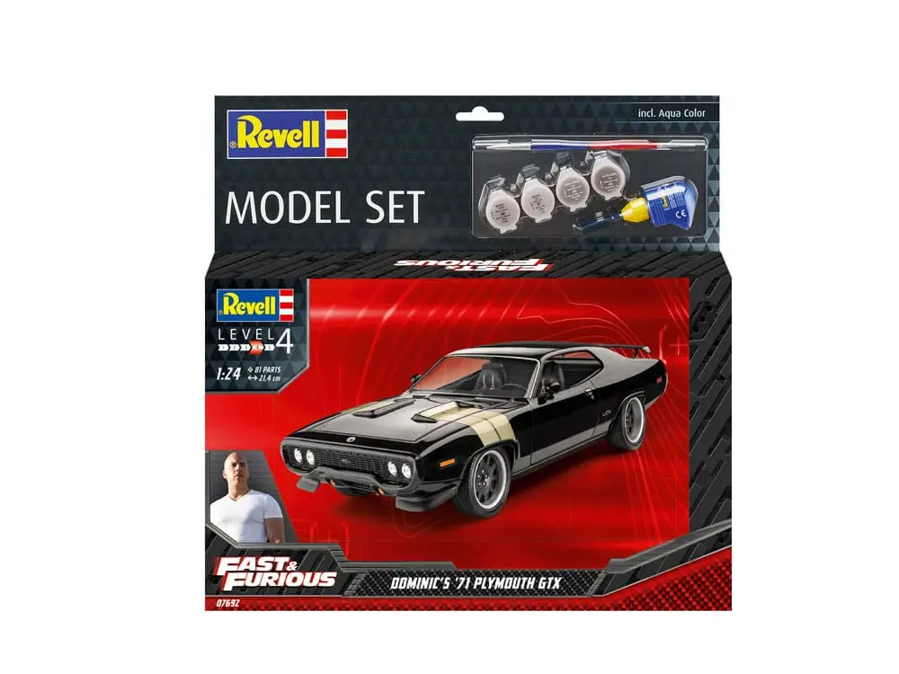 Modelová stavebnica The Fast & Furious so základnými doplnkami Dominic's 1971 Plymouth GTX produktová fotografia