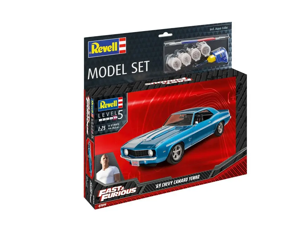 Modelová súprava Fast & Furious so základným príslušenstvom 1969 Chevy Camaro Yenko produktová fotografia