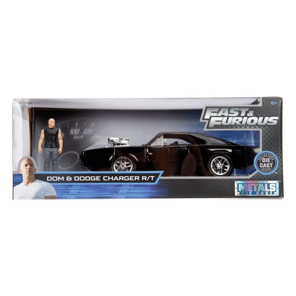 The Fast and Furious Zmenšený model Hollywood Rides 1/24 1970 Dodge Charger s figúrkou Dom Toretto produktová fotografia