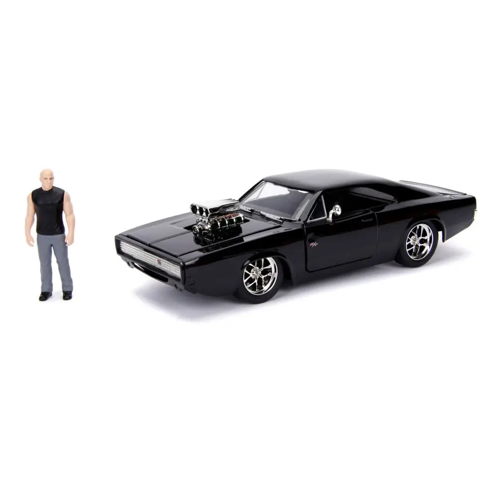 The Fast and Furious Zmenšený model Hollywood Rides 1/24 1970 Dodge Charger s figúrkou Dom Toretto produktová fotografia