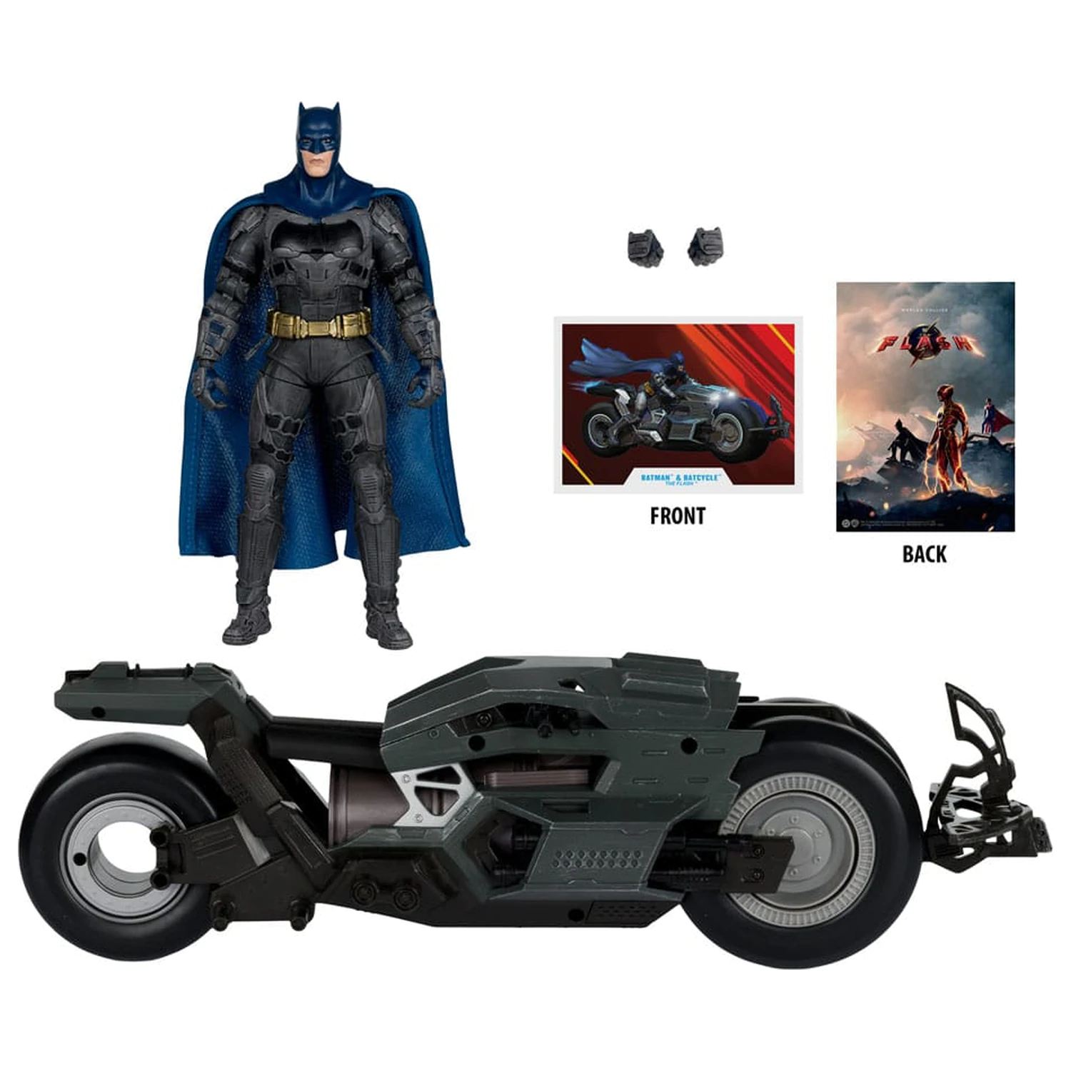 The Flash DC Multiverse Vozidlo Batcycle s Batmanom produktová fotografia