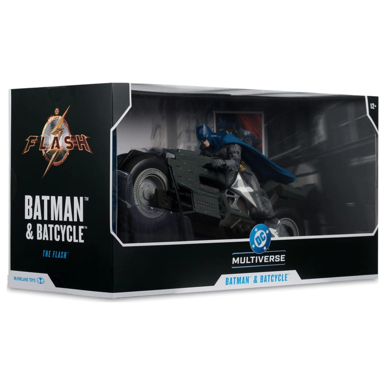 The Flash DC Multiverse Vozidlo Batcycle s Batmanom produktová fotografia