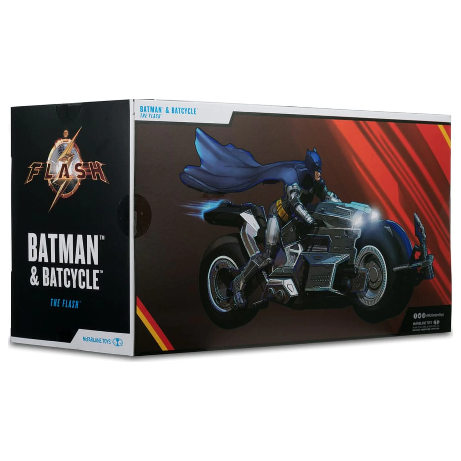 The Flash DC Multiverse Vozidlo Batcycle s Batmanom produktová fotografia