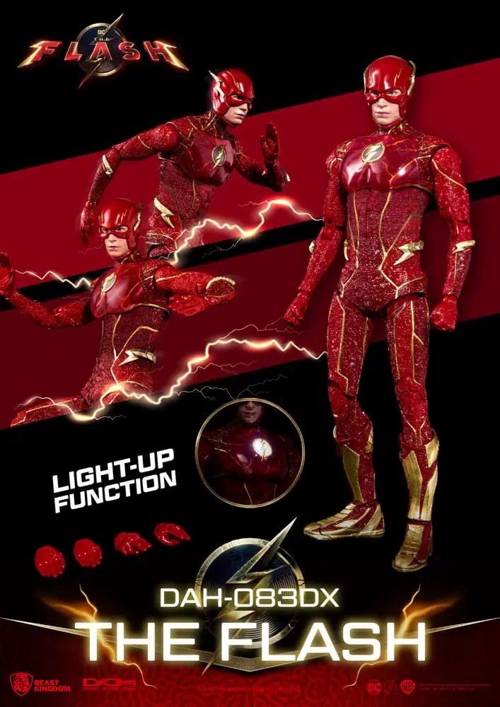 The Flash Dynamic 8ction Heroes Akčná figúrka 1/9 The Flash Deluxe Version 24 cm produktová fotografia
