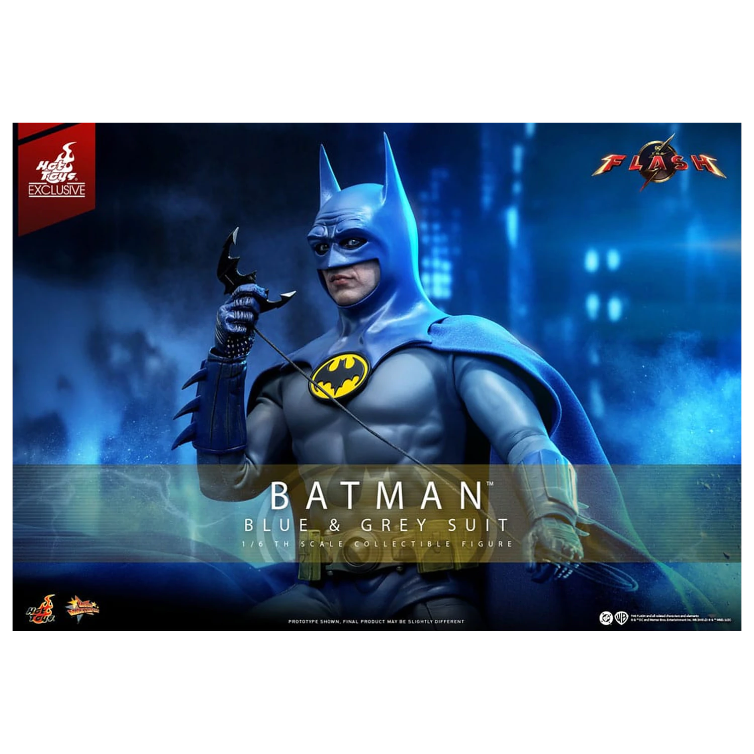 The Flash Movie Masterpiece Akčná figúrka 1/6 Batman (Blue & Grey Suit) Limitovaná edícia 30 cm produktová fotografia