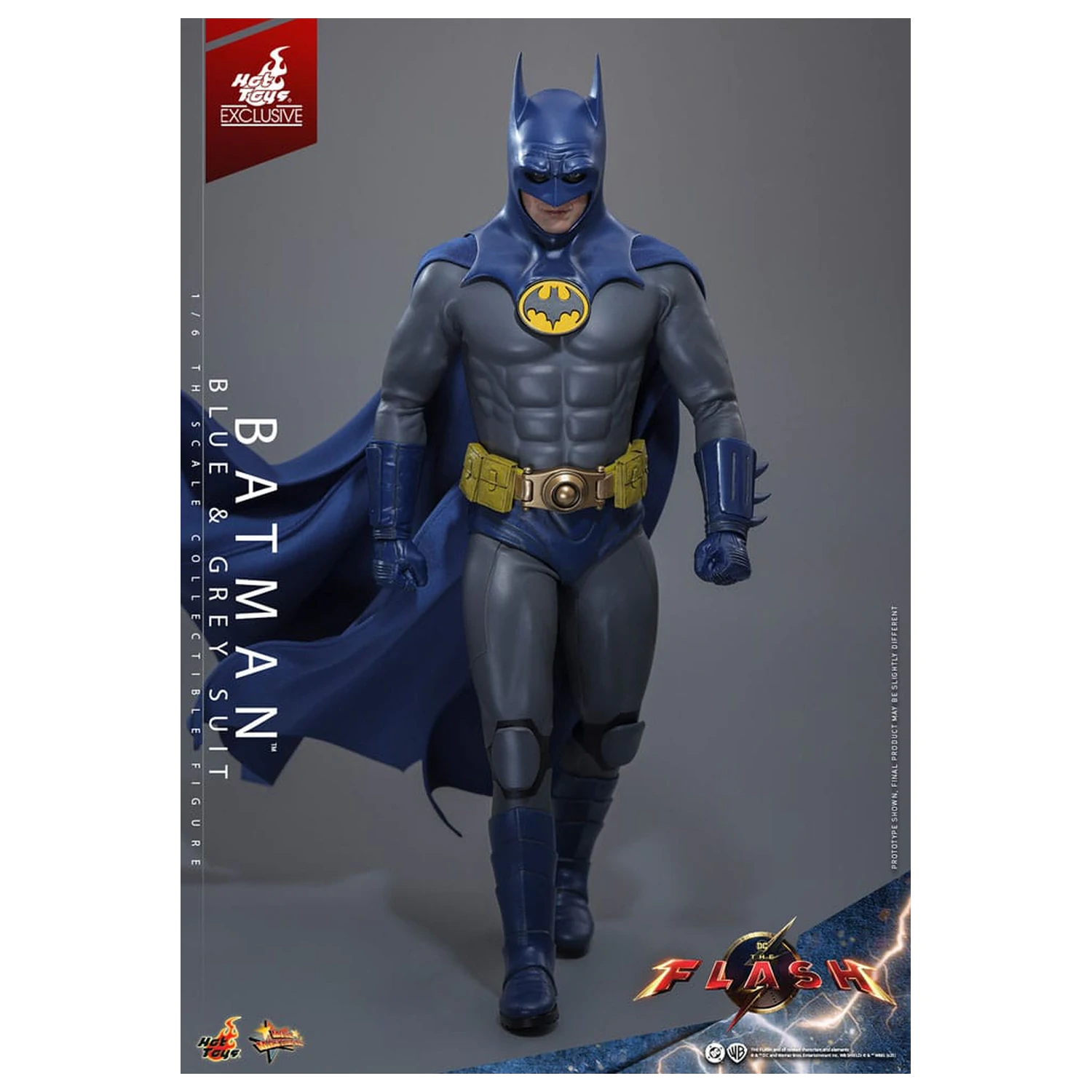 The Flash Movie Masterpiece Akčná figúrka 1/6 Batman (Blue & Grey Suit) Limitovaná edícia 30 cm produktová fotografia
