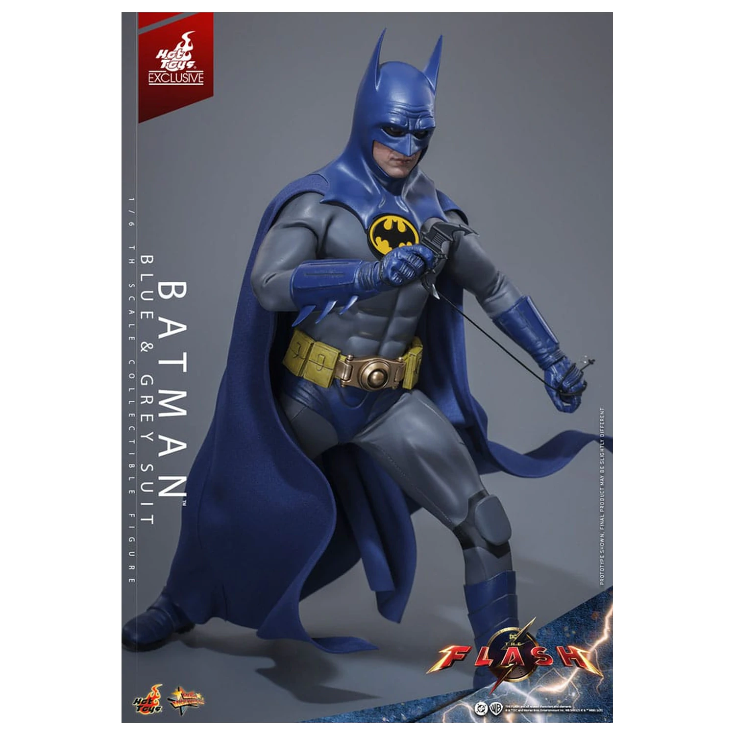 The Flash Movie Masterpiece Akčná figúrka 1/6 Batman (Blue & Grey Suit) Limitovaná edícia 30 cm produktová fotografia
