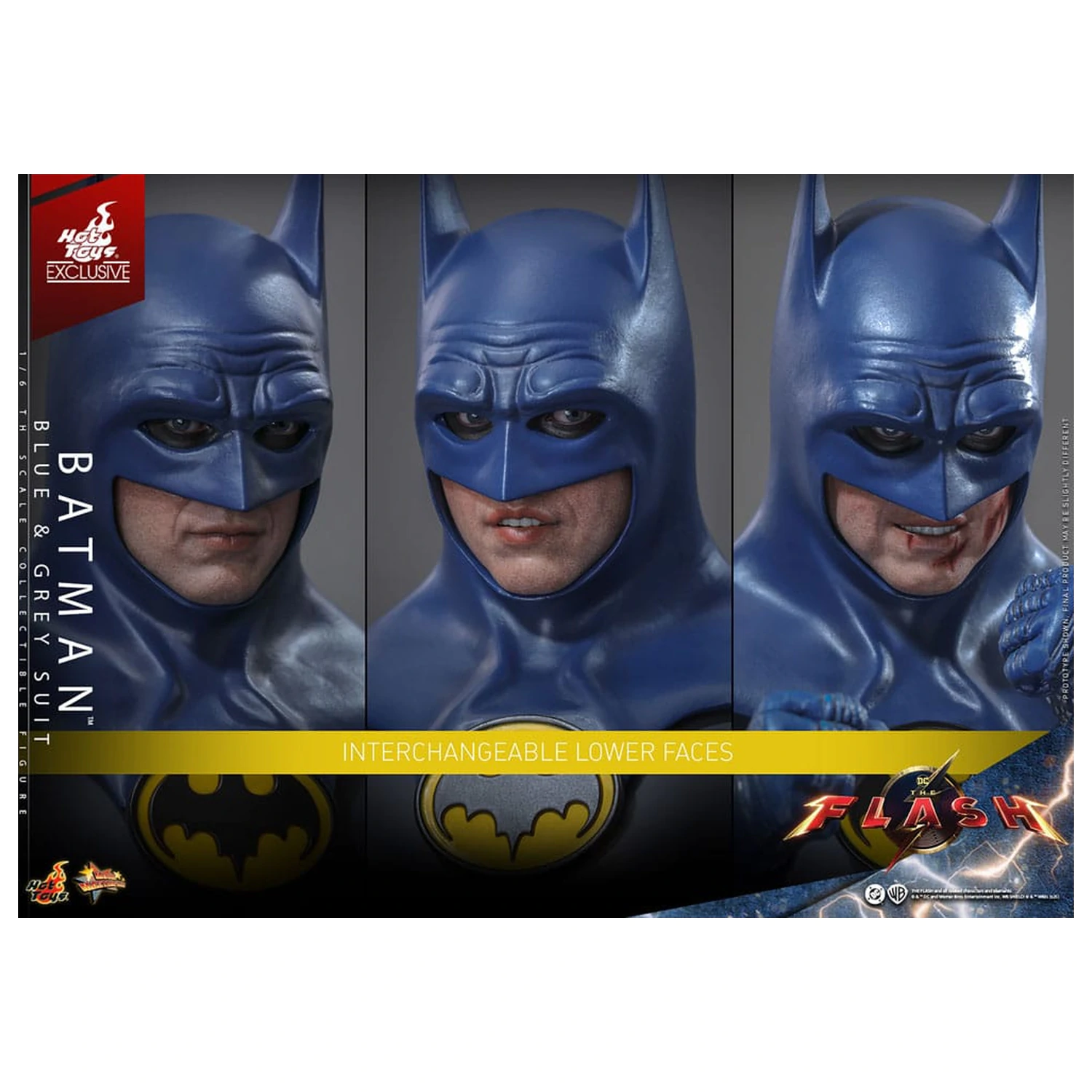 The Flash Movie Masterpiece Akčná figúrka 1/6 Batman (Blue & Grey Suit) Limitovaná edícia 30 cm produktová fotografia