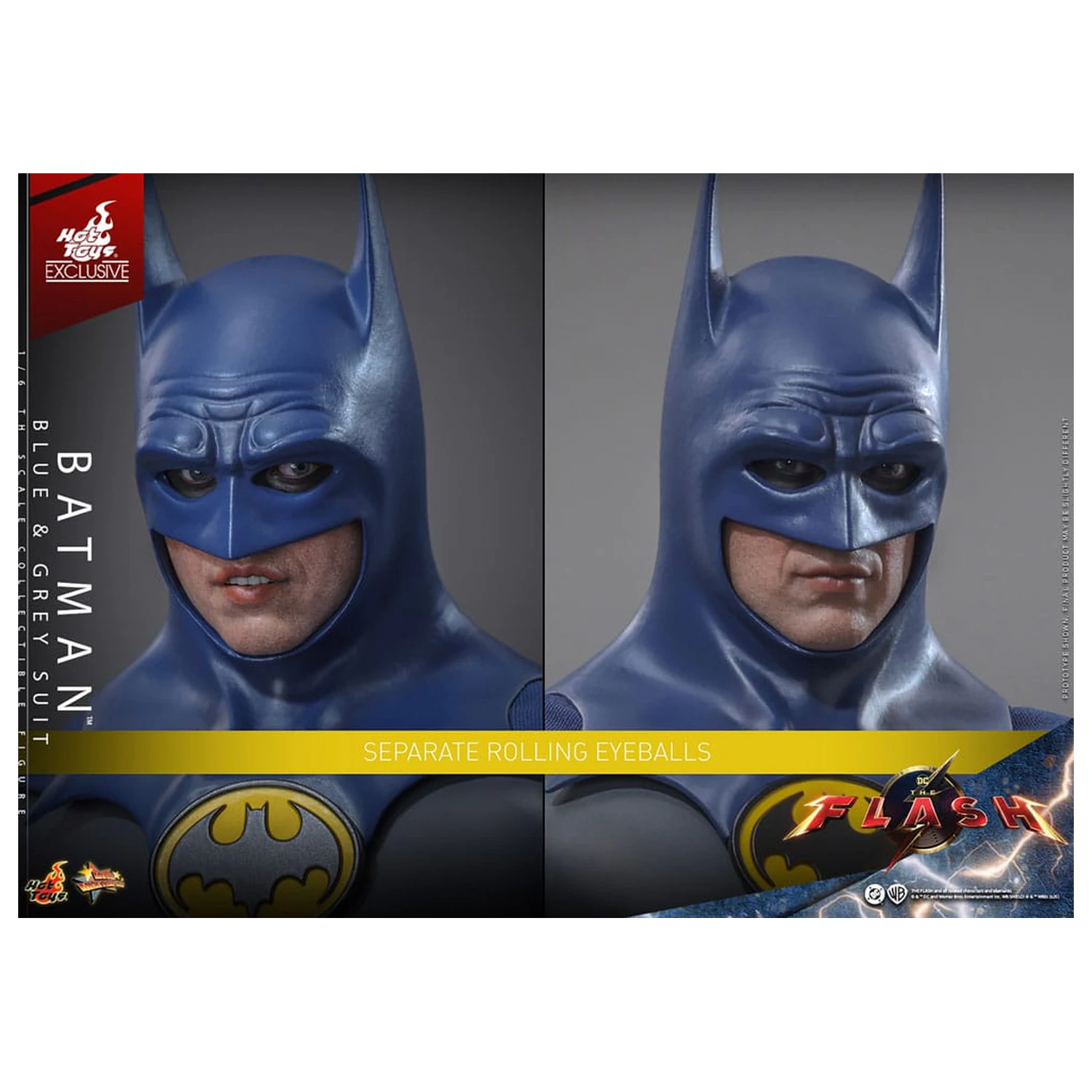 The Flash Movie Masterpiece Akčná figúrka 1/6 Batman (Blue & Grey Suit) Limitovaná edícia 30 cm produktová fotografia
