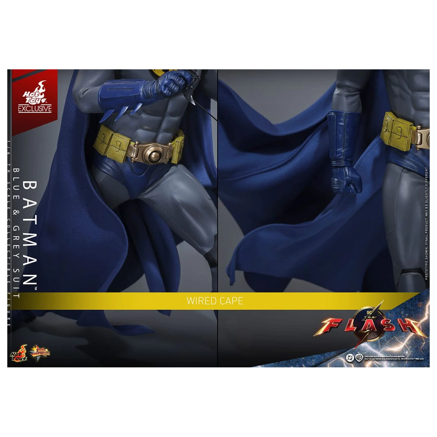 The Flash Movie Masterpiece Akčná figúrka 1/6 Batman (Blue & Grey Suit) Limitovaná edícia 30 cm produktová fotografia