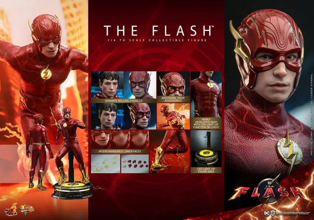 The Flash Movie Masterpiece Akčná figúrka 1/6 The Flash 30 cm produktová fotografia