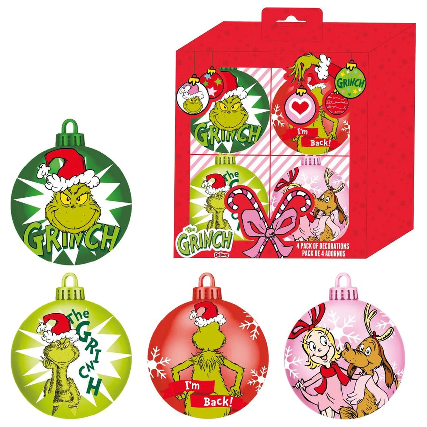 Súprava vianočných gúľ The Grinch produktová fotografia