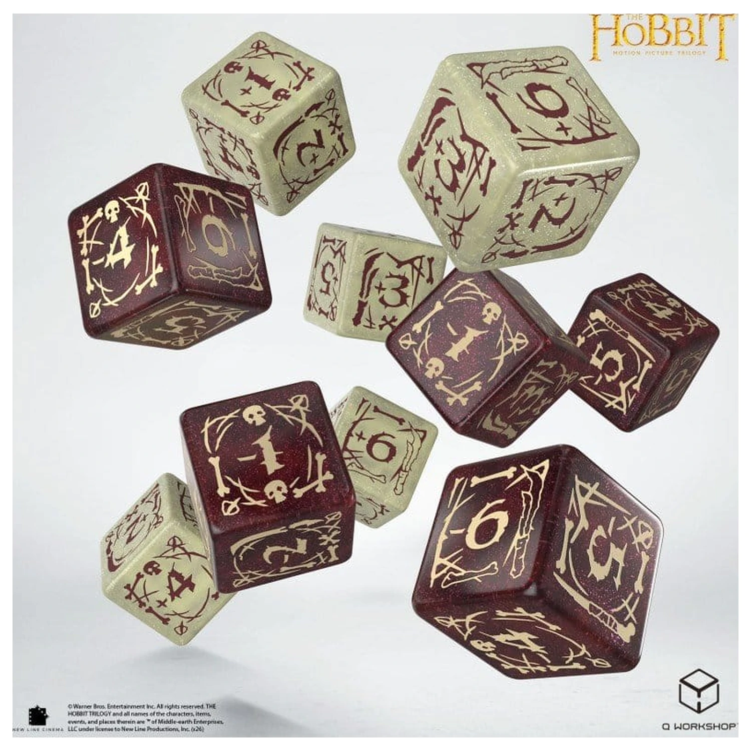 The Hobbit: sada 10 D6 kociek Goblins produktová fotografia