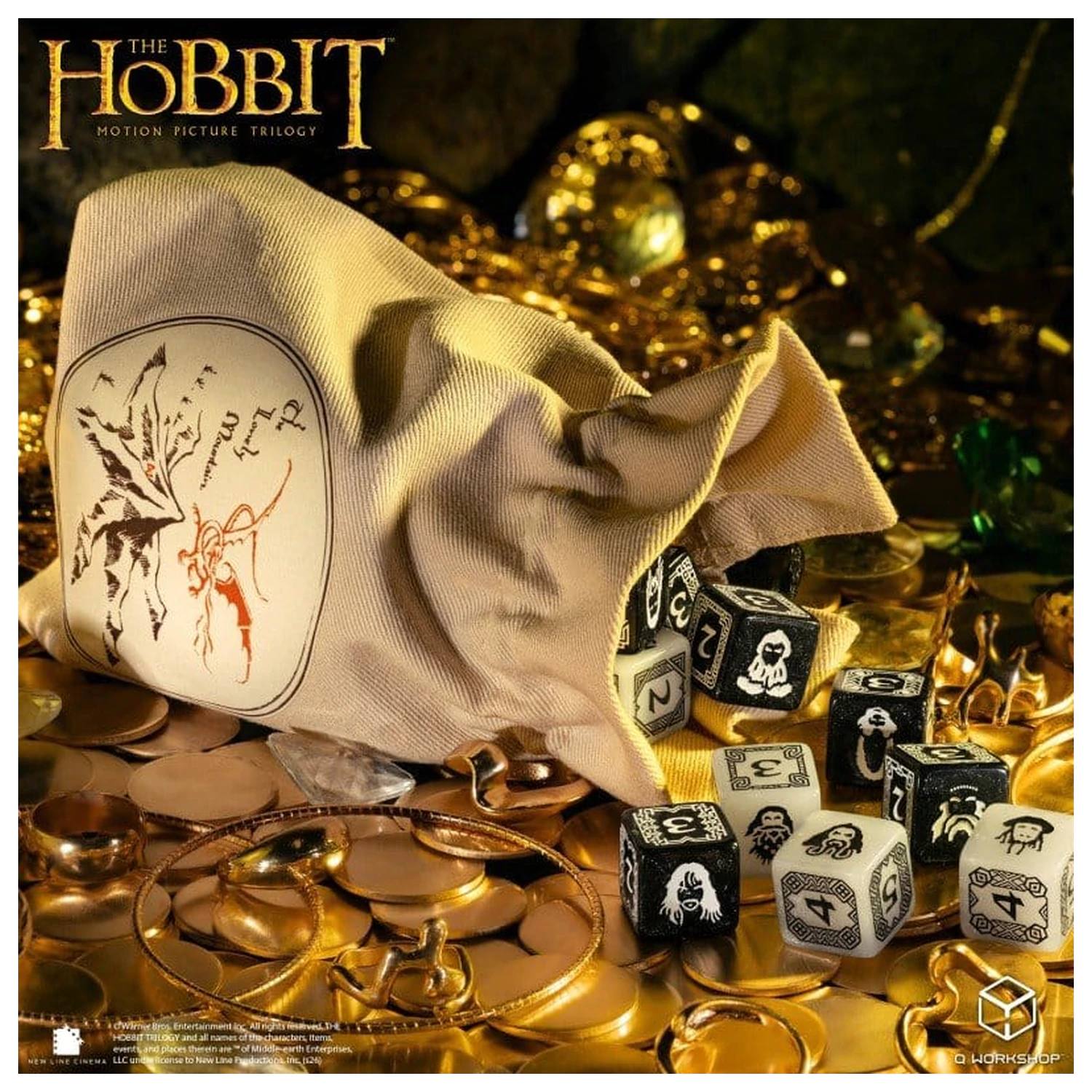 The Hobbit Erebor vrecúško na kocky produktová fotografia