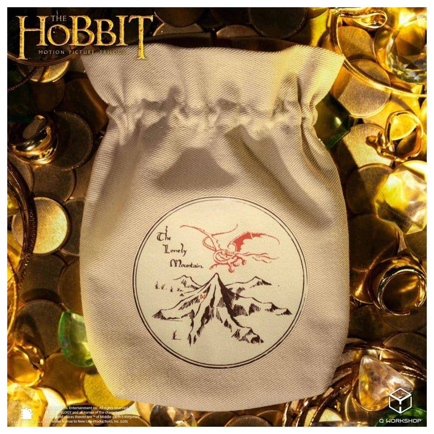 The Hobbit Erebor vrecúško na kocky produktová fotografia