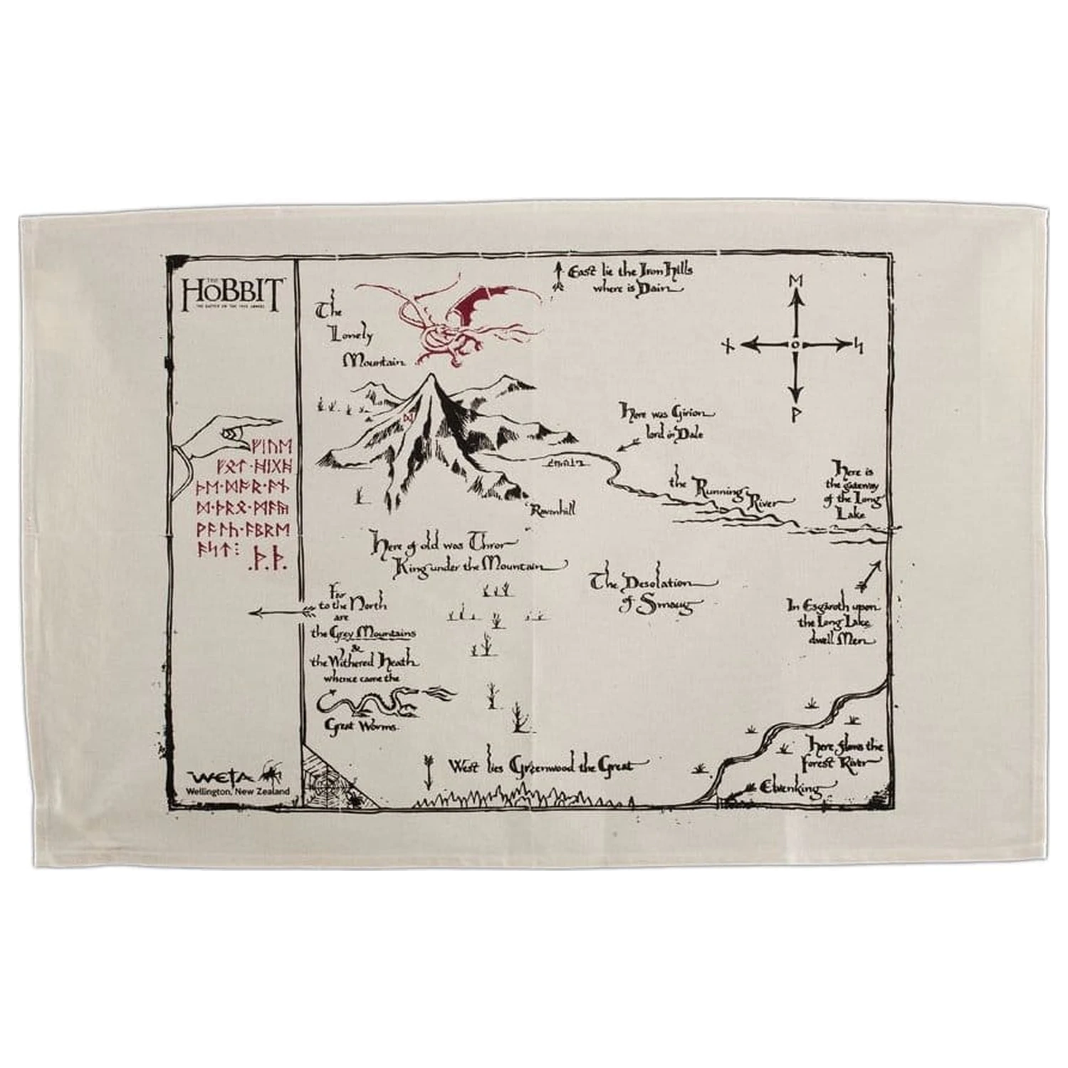 The Hobbit Utierka Thorins Map 72 cm produktová fotografia