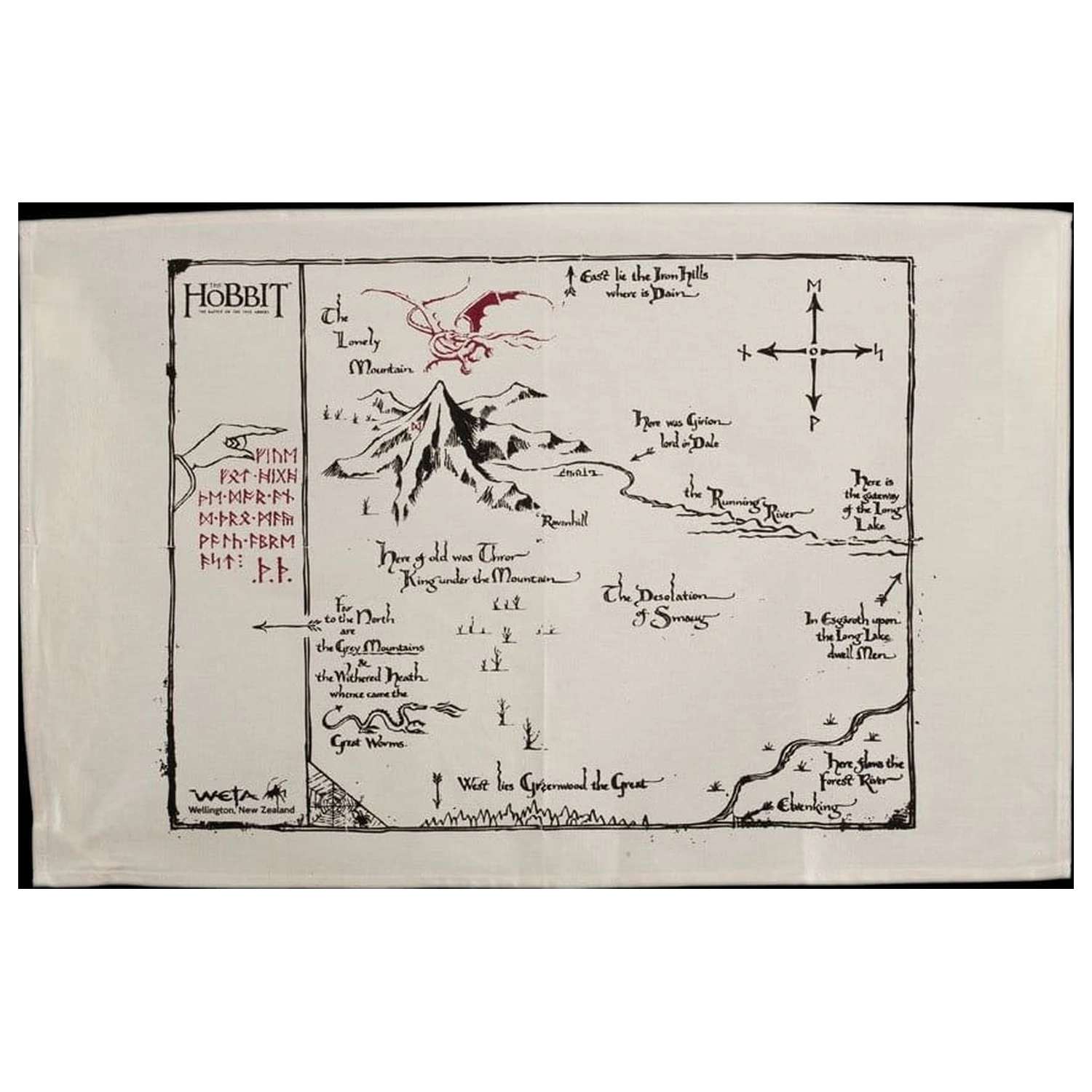 The Hobbit Utierka Thorins Map 72 cm produktová fotografia