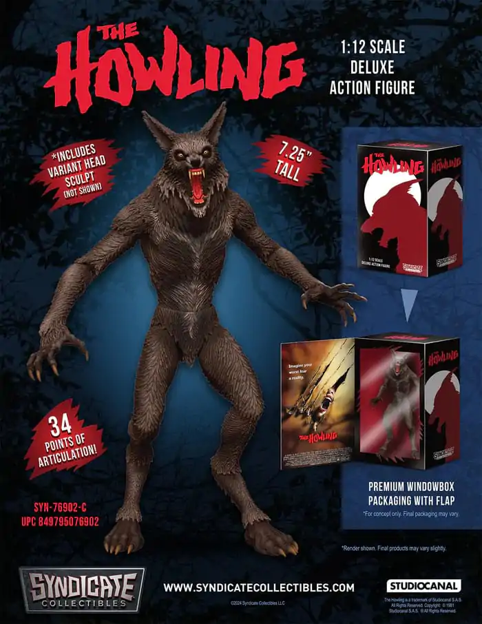 The Howling Werewolf Deluxe figúrka 18,5 cm produktová fotografia