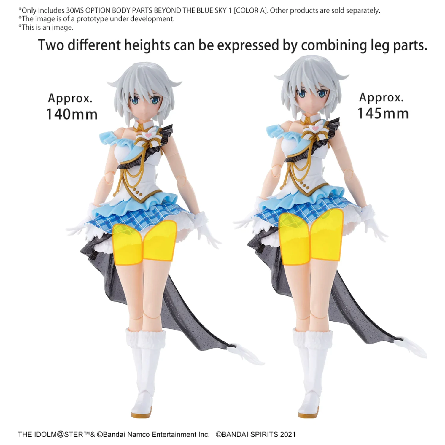 The Idolmaster 30MS Option Body Parts Beyond the Blue Sky 1 - modelová súprava produktová fotografia
