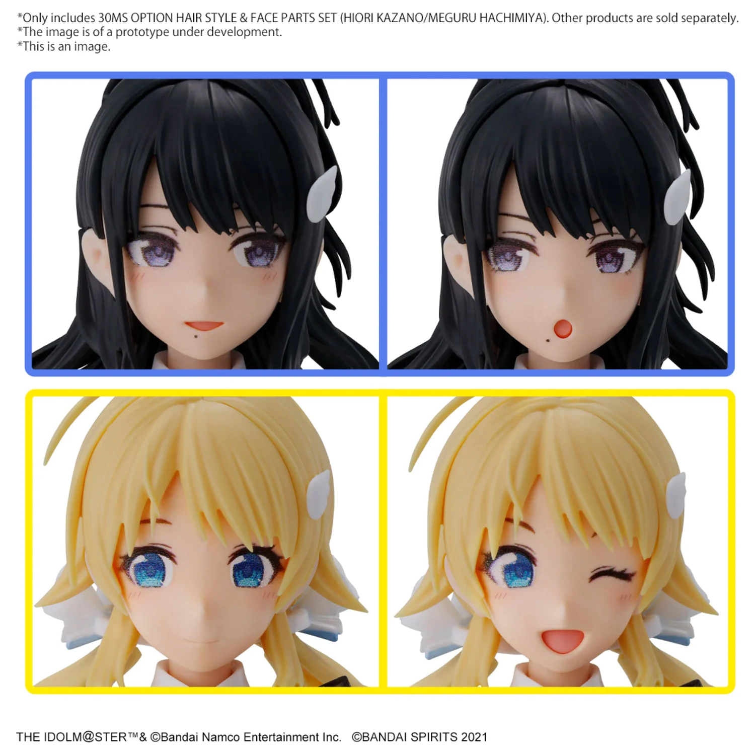 The Idolmaster 30MS súprava s voliteľnými časťami pre vlasy a tvár Model Kit produktová fotografia